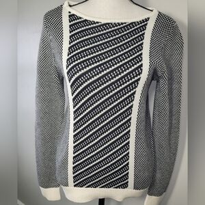 The Limited black & white striped sweater XS NWT